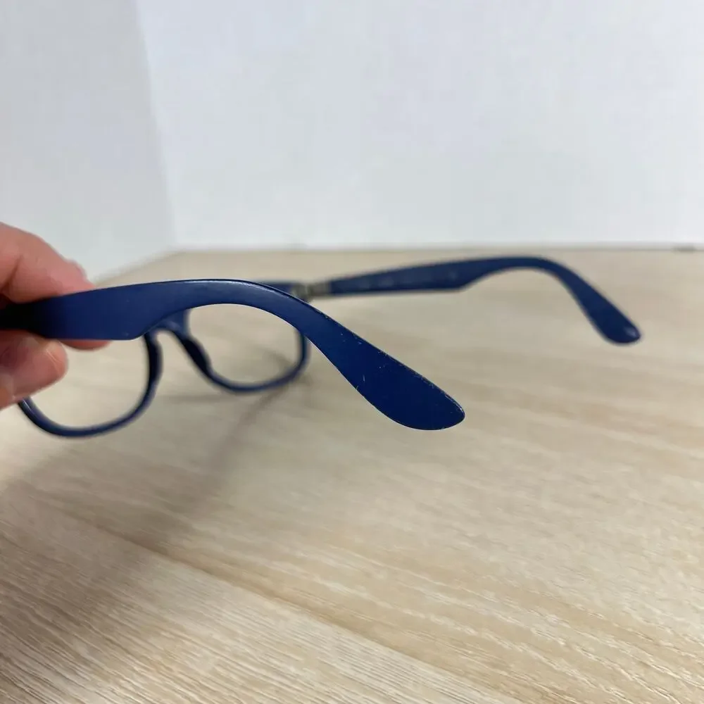 Ray-Ban RB4207 6015/8G LiteForce Sunglasses Blue Frames Only DAMAGED 55-17 Italy